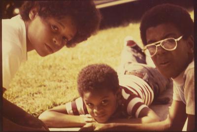 (left to right) Dean, Damon, and Mark - playing with firecrackers